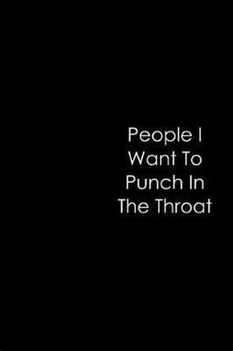 People I Want To Punch In The Throat Flying Kick Notebooks