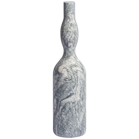 Salvatori Omaggio a Morandi Bottle Sculpture in Cipollino Stone by Elisa Ossino For Sale at 1stDibs