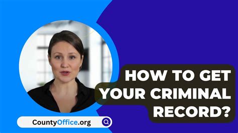 How To Get Your Criminal Record Countyoffice Org Youtube