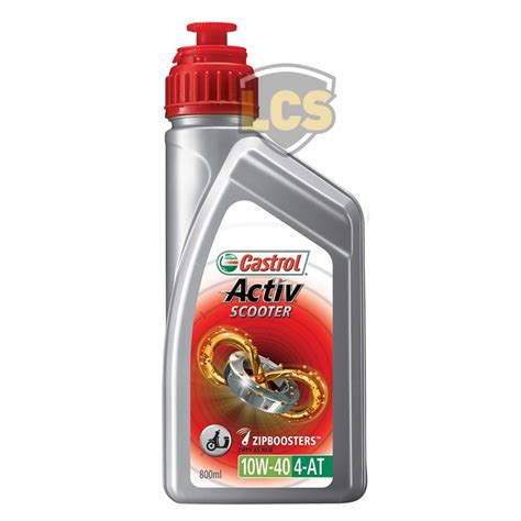 Castrol Activ SCOOTER 4T 10W 40 4 AT Minyak Enjin Motor Skuter 0 8