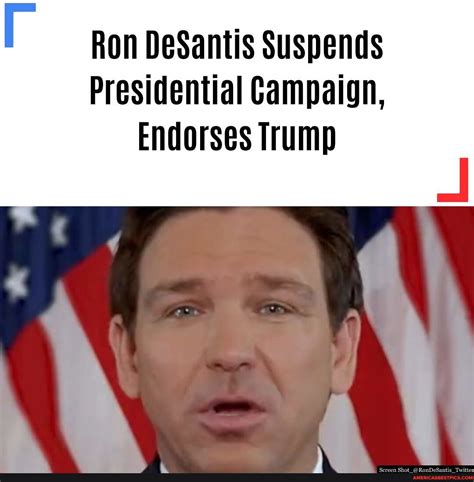 Ron Desantis Has Dropped Out Of The 2024 Presidential Race Read More At