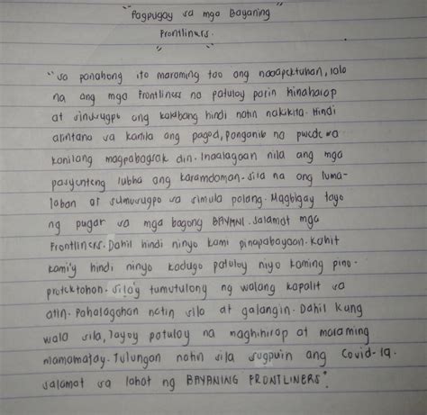 Maikling Talumpati Tungkol Sa Pandemya | Images and Photos finder