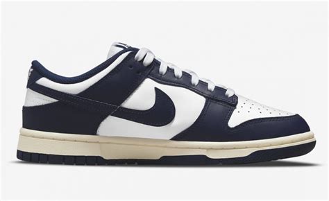 Nike Dunk Low Vintage Navy Release Information Solesavy