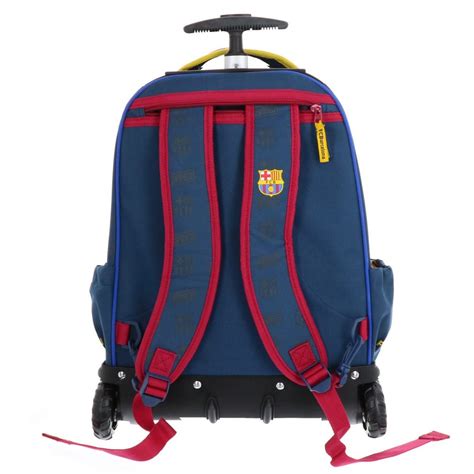 Sac Dos Roulettes Cm Fc Barcelone Blue Haut De Gamme Trolley