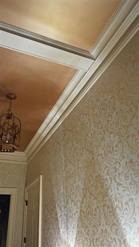 Pale Gold Metallic Paint On Ceiling And Walls Modern Masters Project By Sylvia T Designs