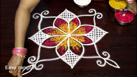 Latest Friday Kolam Designs With Out Dots For Varalakshmi Vratham