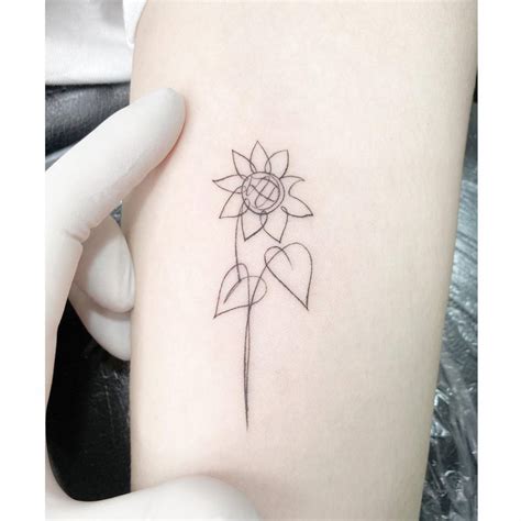 Sunflower Tattoo Line Drawing | Best Flower Site