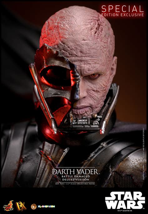 Hot Toys Dx B Star Wars Th Scale Darth Vader Battle Damaged