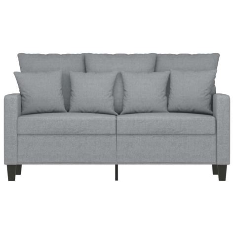 Canapé à 2 places Gris clair 120 cm Tissu SALALIS SP7995