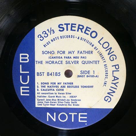 Yahoo Horace Silver Quintet Song For My Father Blue