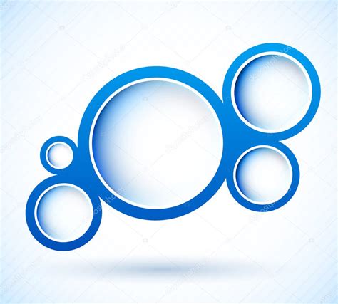 Circulos Azules Vector De Stock Depositphotos