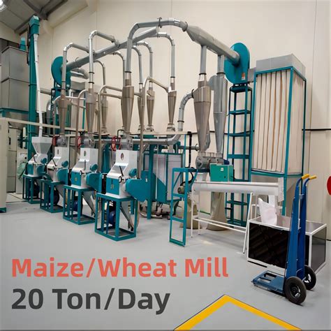 Semolina Posho Maize Milling Machine For Corn Maize Wheat 20 Ton Small