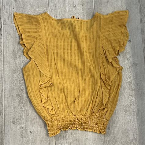 Forever 21 Mustard Yellow Boho Bohemian Flowy Milk Depop