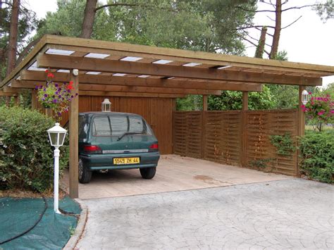 Carports Ind Pendant Toit Plat Voitures Carports De Chez