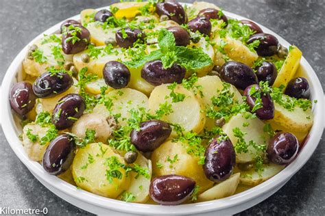 Salade Grecque De Pommes De Terre Aux Olives Et C Pres Kilom Tre