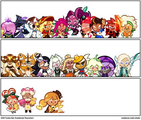 Cookie Run Ovenbreak Characters Comic Studio