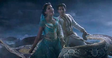 Aladdin and Jasmine Take a Magic Carpet Ride in New Scene from Disney's ...