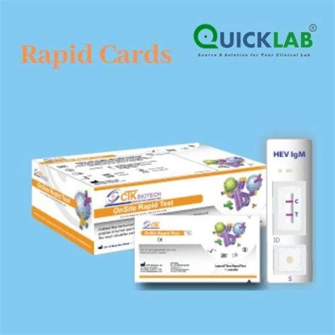 HEV IgM Rapid 10 Test Pack Quicklab Services