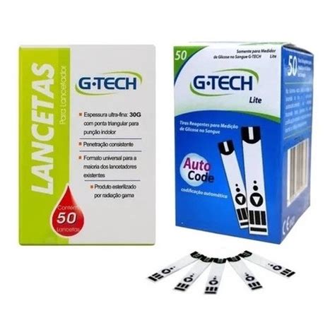 Kit Tiras De Medir Glicose Glicemia Lancetas Para