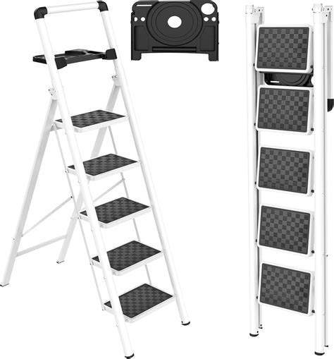 Hbtower Step Ladder Step Ladder Folding Step Stool With Tool