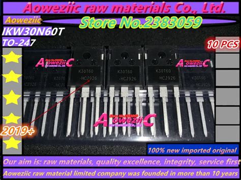 Aoweziic 2019 100 New Imported Original K30T60 IKW30N60T IGBT Tube 30A