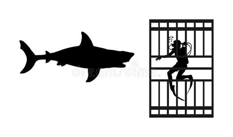 Shark Cage Stock Illustrations 218 Shark Cage Stock Illustrations