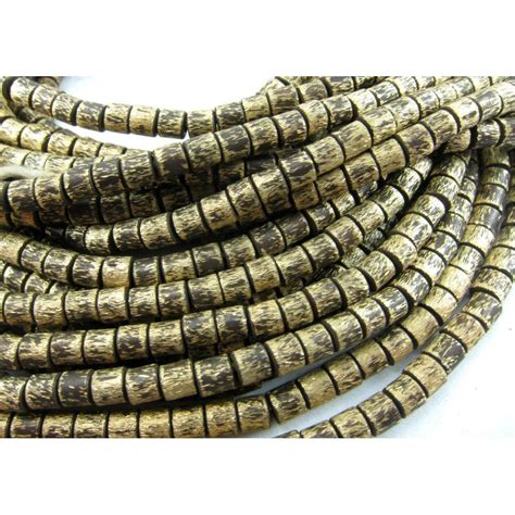 Brushed Brass Barrel Bead Strand Beads Of Paradise