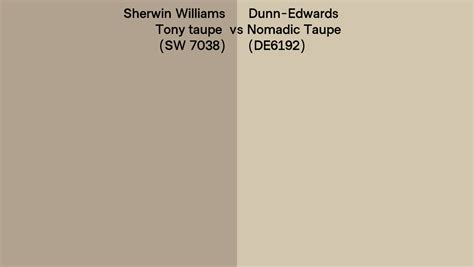 Sherwin Williams Tony Taupe Sw 7038 Vs Dunn Edwards Nomadic Taupe