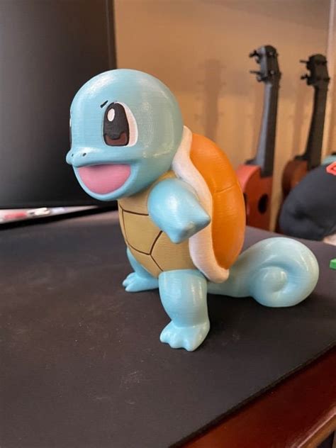 Custom D Printed And Painted Squirtle Etsy