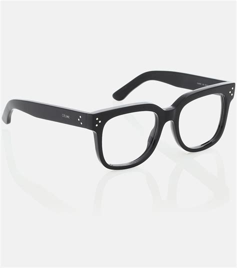 Square Acetate Glasses In Black Celine Eyewear Mytheresa