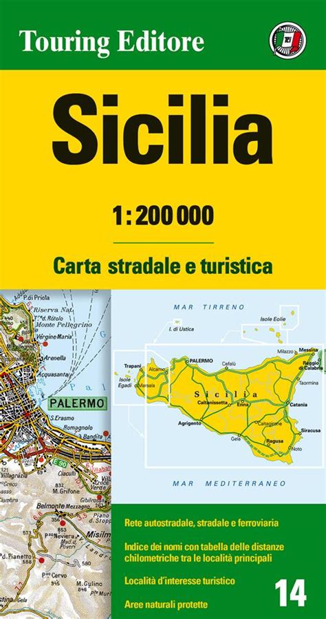 Sicilia 1 200 000 Carta Stradale E Turistica Ediz Multilingue