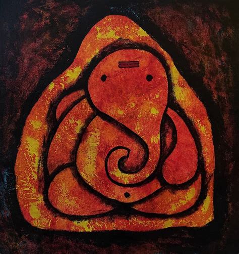 Abstract Ganesha 08 Painting By Akash Bhisikar Saatchi Art