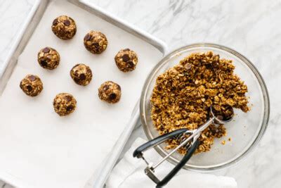 No Bake Energy Balls Oatmeal Chocolate Chip Downshiftology