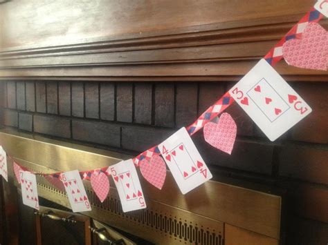 Purposeful Play Time Diy Playing Card Valentines Day Banner