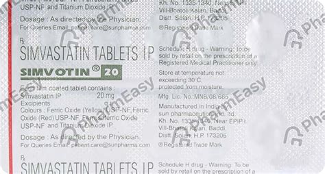 Simvofix Mg Tablet Uses Side Effects Price Dosage Pharmeasy