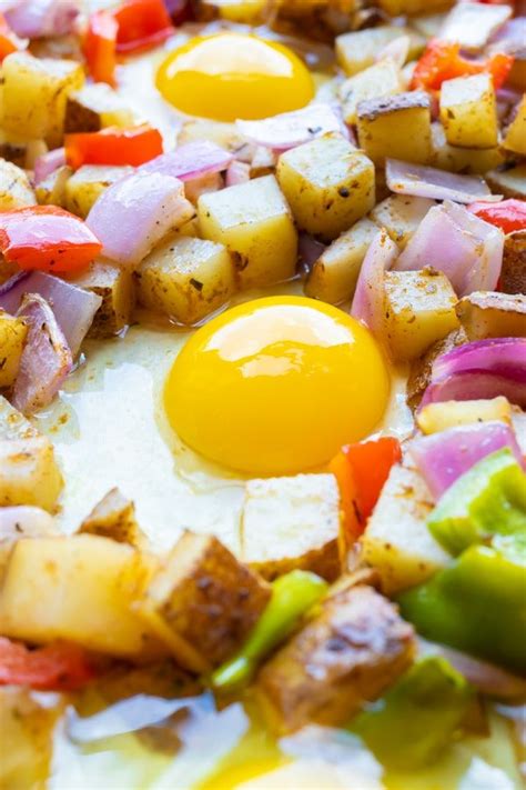 Sheet Pan Breakfast Potato Hash Evolving Table Recipe Potato And Egg Recipe Breakfast