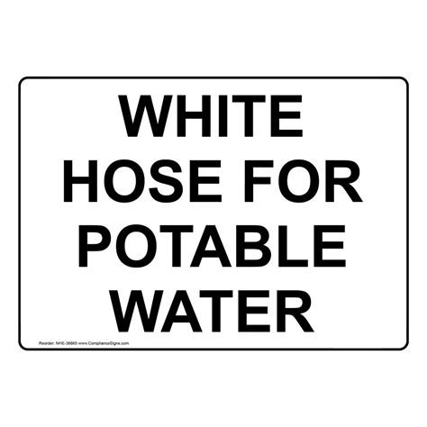 Non-Potable Water Sign With Symbol NHE-36838