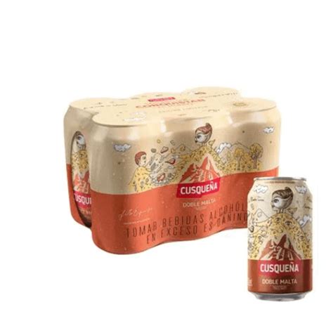 Cerveza Cusqueña doble malta Lata 355 ml Six Pack Pasteleria Trigo