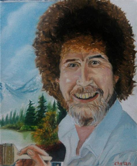 The Joy Of Painting with Bob Ross Painting by Chetan Raut | Saatchi Art