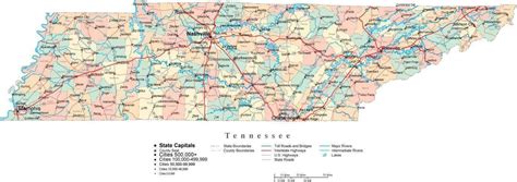 Tennessee County Map Vector at Vectorified.com | Collection of ...