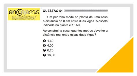 QUESTÃO 04 ENCCEJA 2019 MÉDIO YouTube