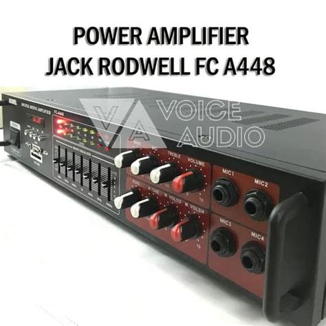 Jual POWER AMPLIFIER JACK RODWELL A448 AMPLI KARAOKE STEREO BLUETOOTH