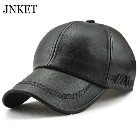 JNKET gorra de béisbol de cuero sintético para hombre sombrero de Golf