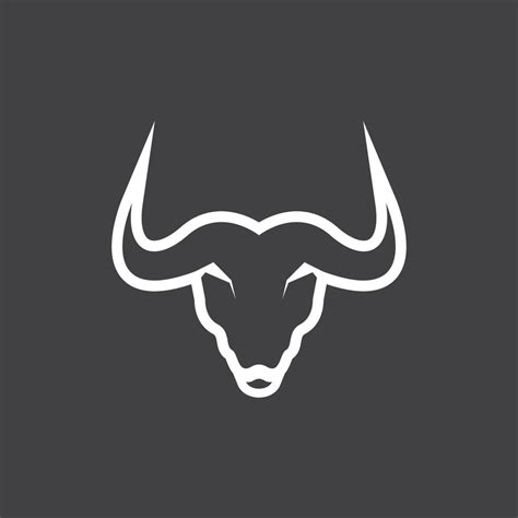 Bull Horn Logo Vector Template 21057280 Vector Art at Vecteezy