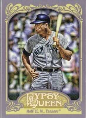 2012 Topps Gypsy Queen 120b Mickey Mantle Yankees Variation NM MT