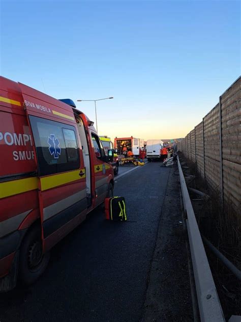 UPDAT FOTO ACCIDENT GRAV pe Autostrada A1 sensul Sibiu Sebeș Două