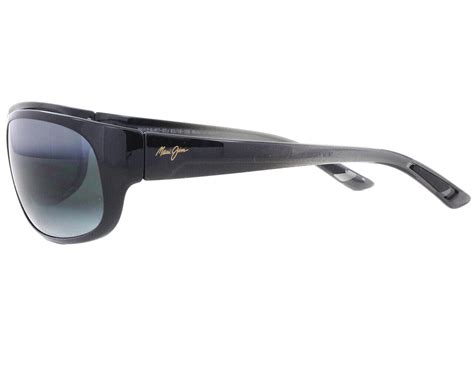 Maui Jim Twin Falls 417 02J Gloss Black Fade Neutral Grey Polarized