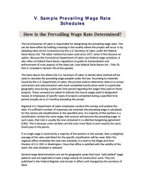 Fillable Online Ctdol State Ct A Guide To Prevailing Wage Laws In