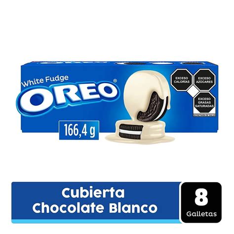 Galletas Oreo White Fudge Con Cobertura Sabor Chocolate Blanco 1664 G