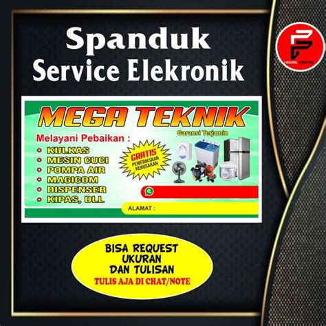 Spanduk Service Elektronik Banner Service Elektronika Spanduk